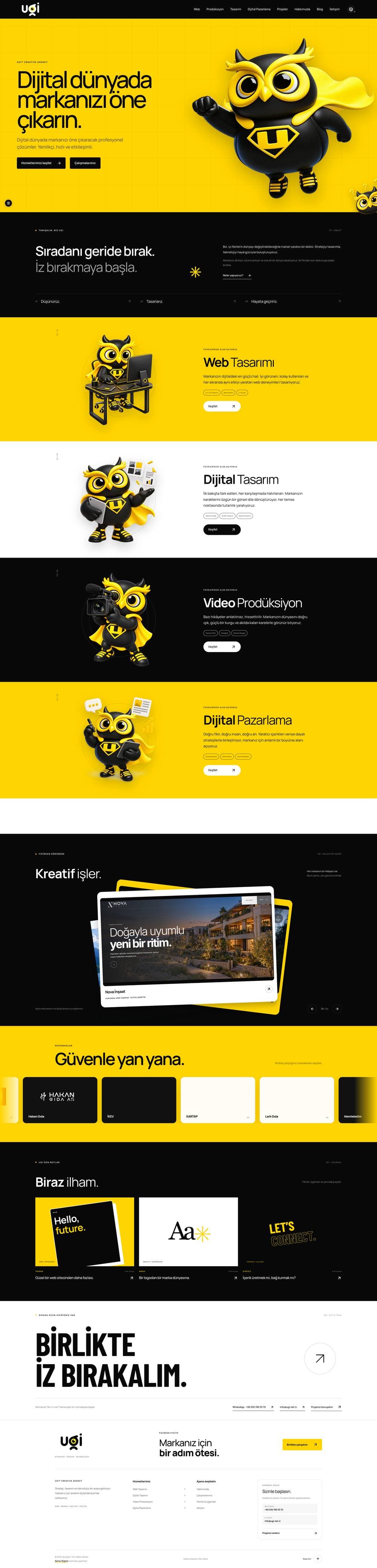 Ugi Ajans web sitesi